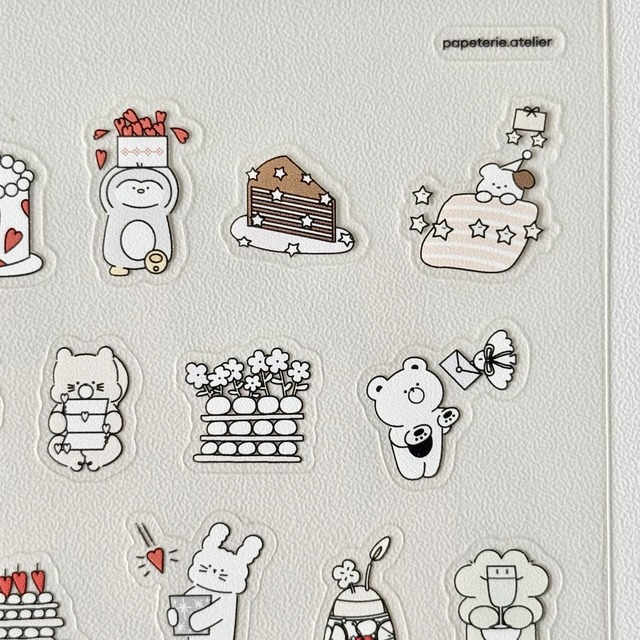 ★新作予約 papeterie.atelier 〔PAPE 5周年ステッカー〕