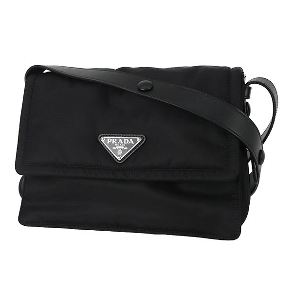 Unused PRADA プラダ ショルダーバッグ スモール パデッド Re-Nylon ブラック 1BD313_RDLN_F0002 未使用品