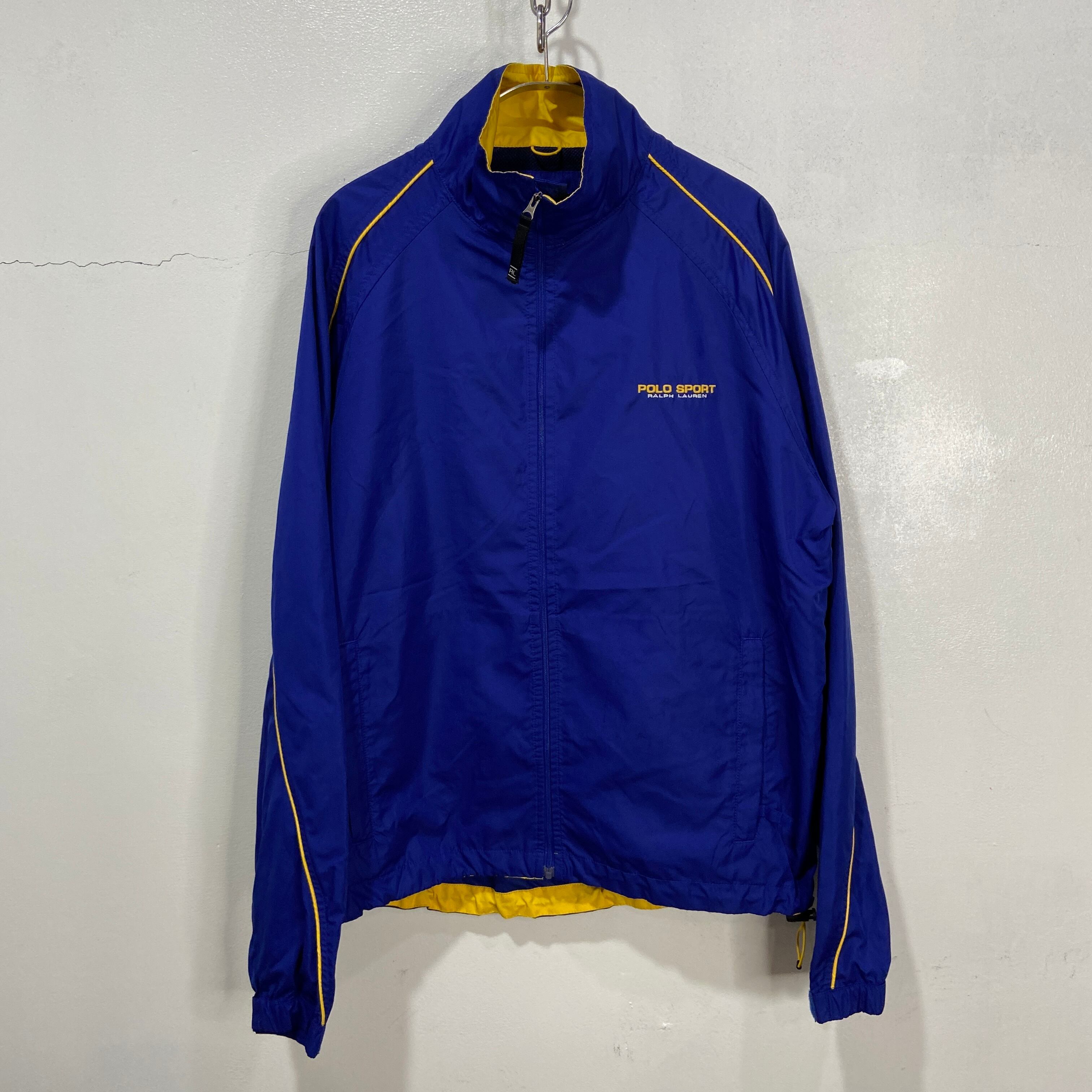90s POLO SPORT ラルフローレン ナイロンジャケット ブルー M | 古着屋 Uan