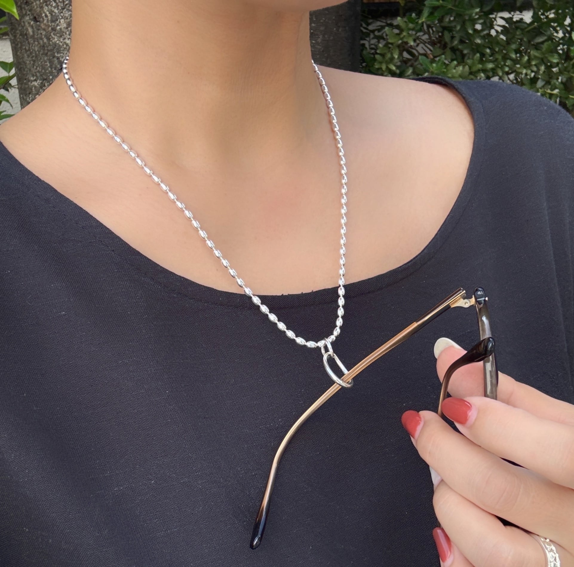 再入荷】グラス / 老眼鏡 ホルダーシルバーオンリー ペンダント トップ