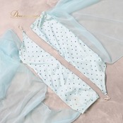 社交ダンス 衣装 スタンダードドレス ワンピース フロート スタンダード 水色 ブルー系 デモ 競技 ダンス パーティ 発表会 レース 綺麗 明るい おしゃれ フェスティバル スカイブルー フリル ふんわり スカート 光沢感 ダンスウェア レディース 上品 フォーマル