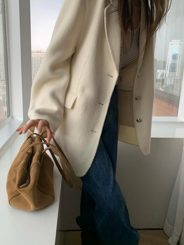 (予約) pretty young thing / Durban half handmade half jacket 3color