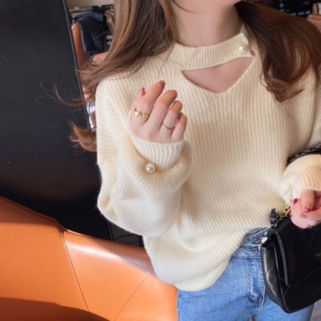 トップス デート カットソー ニットソー セーター 袖あり 長袖 かわいい 大人可愛い きれいめ シンプル カジュアル 大人 上品 おしゃれ お洒落 主役級 存在感 春 秋 冬 10代 20代 30代 レディース 女性用 OL 学生 デート お出かけ 公園デビュー 女子会 休日 イベント 旅行 着回し 普段使い ファッション コーデ 楽ちん モテ トレンド 流行 インスタ映え S M L ゆったり ゆる 白 ホワイト 黒 ブラック 赤 レッド