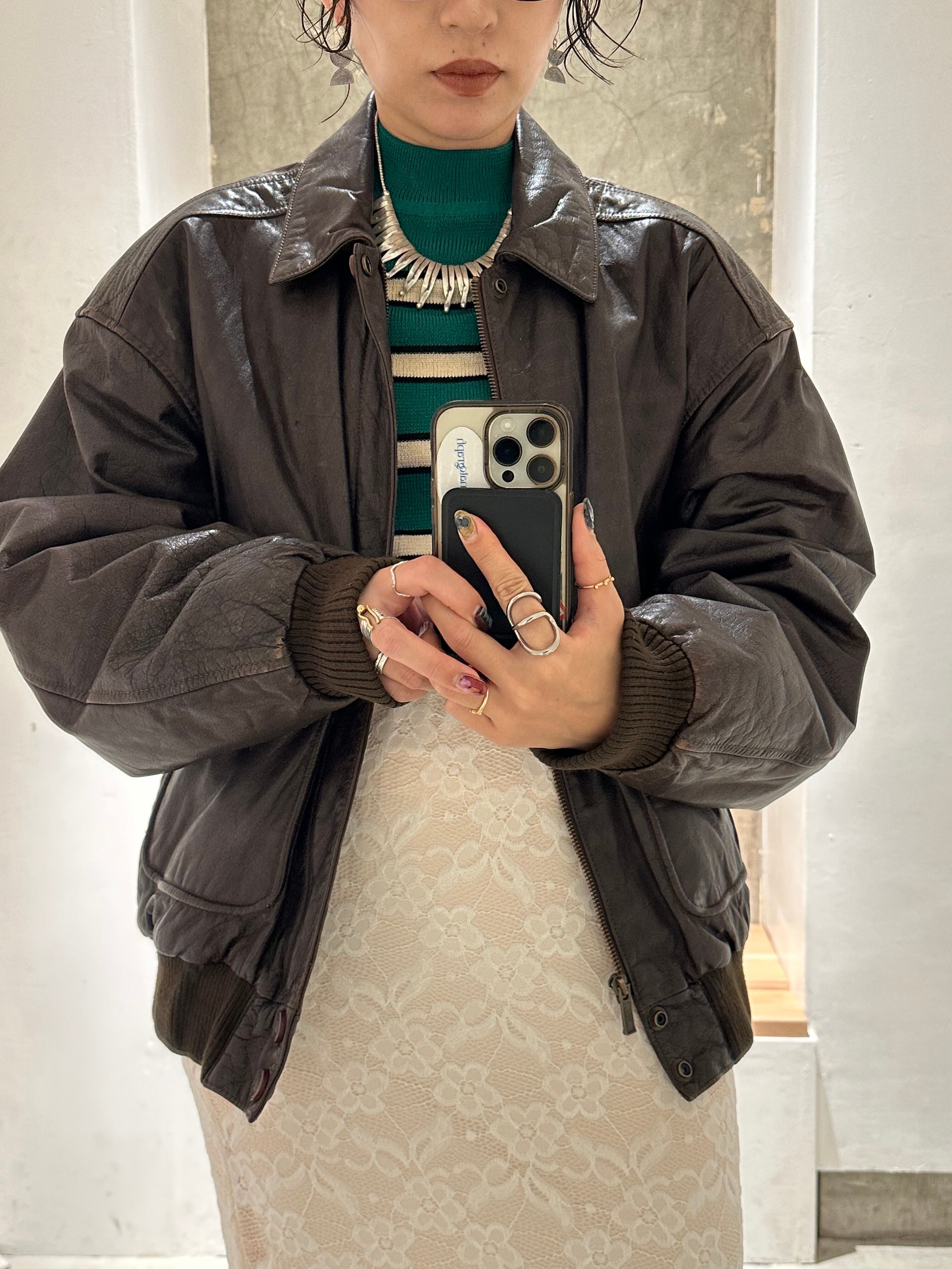 ガイジンメイド ブラック牛革ダブルブレストコート　レア ガイジンメイド ブラック牛革ダブルブレストコート レア 2025年最新