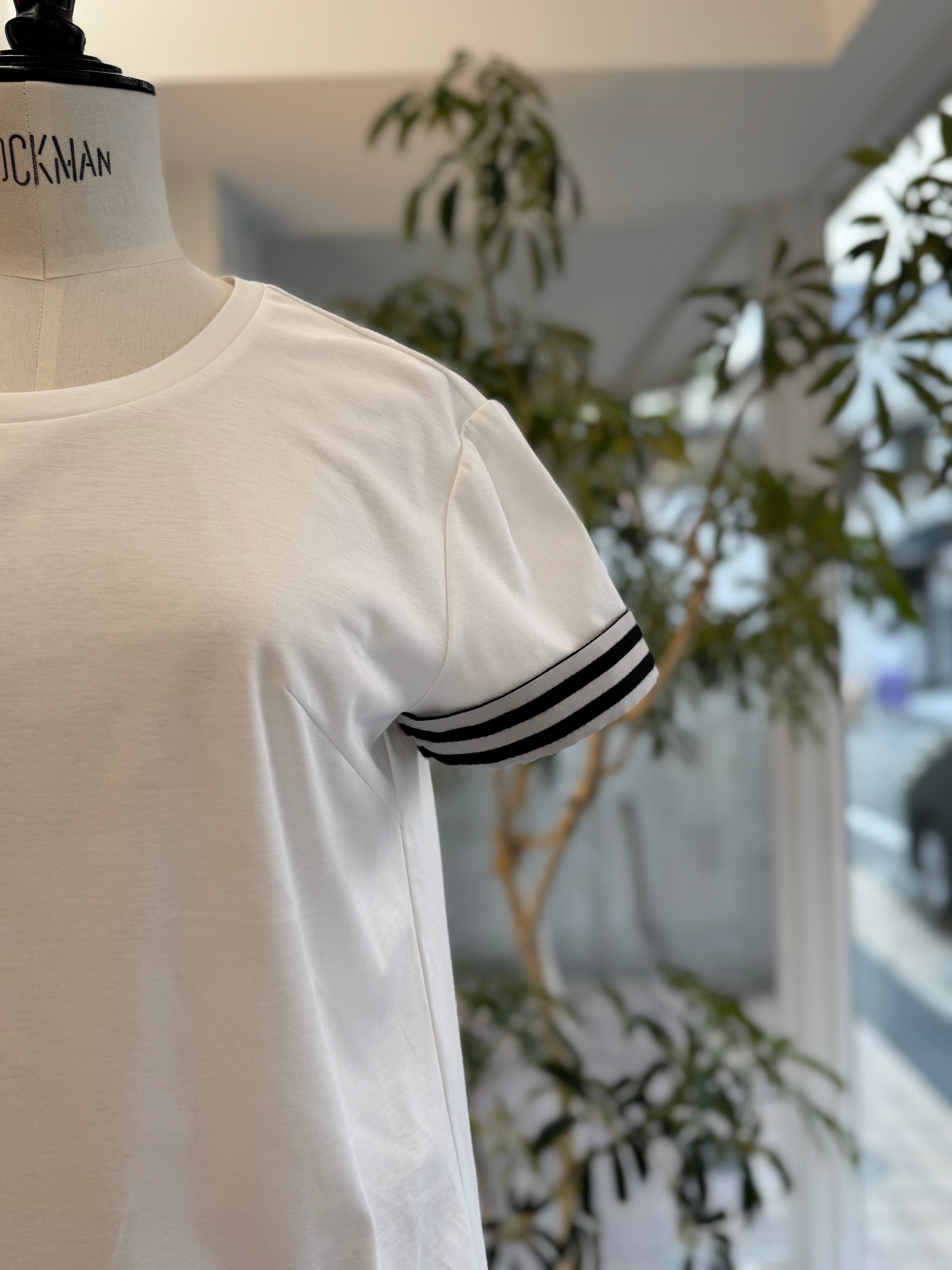ボーダーズアットバルコニー　半袖パフTEE BORDERS at BALCONY BORDER CUFF TEE | FLICKA ASHIYA