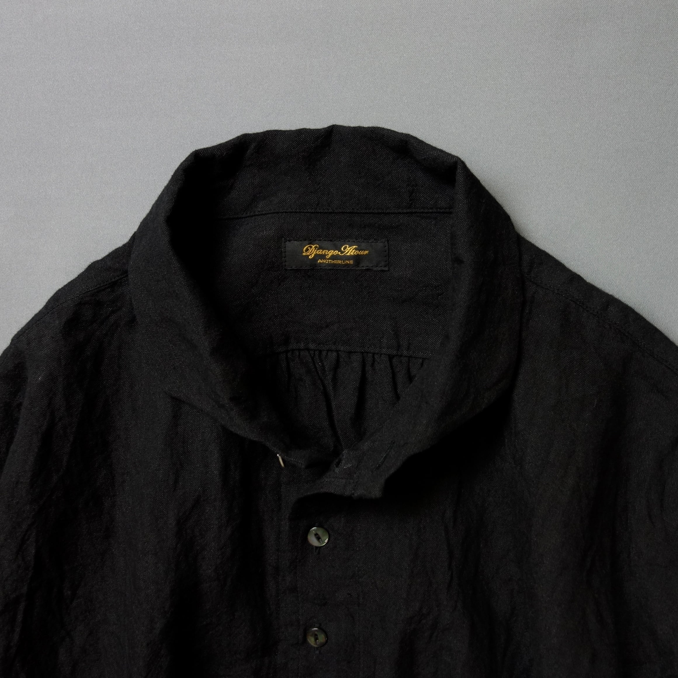 frenchvictorians linen halfsleeve 2026 / old black | ATELIER GARDENIA