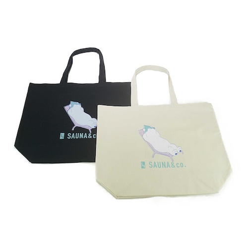 SAUNABEAR GAIKIYOKU PRINT TOTE BAG (L)