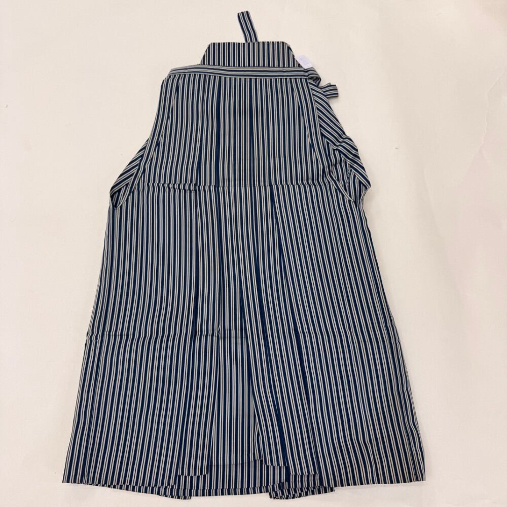 袴 行灯袴 男袴 紐下丈86cm M-L size 男性用袴 成人式袴 紺 グレー 中古 6709