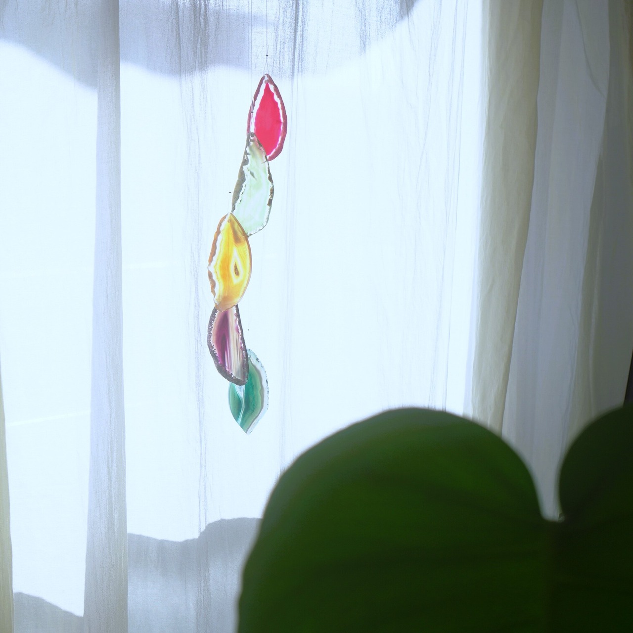 Flower Bouquet 05 - アゲートヒーリングチャイム / Agate Sun Catcher Wind Chime 120