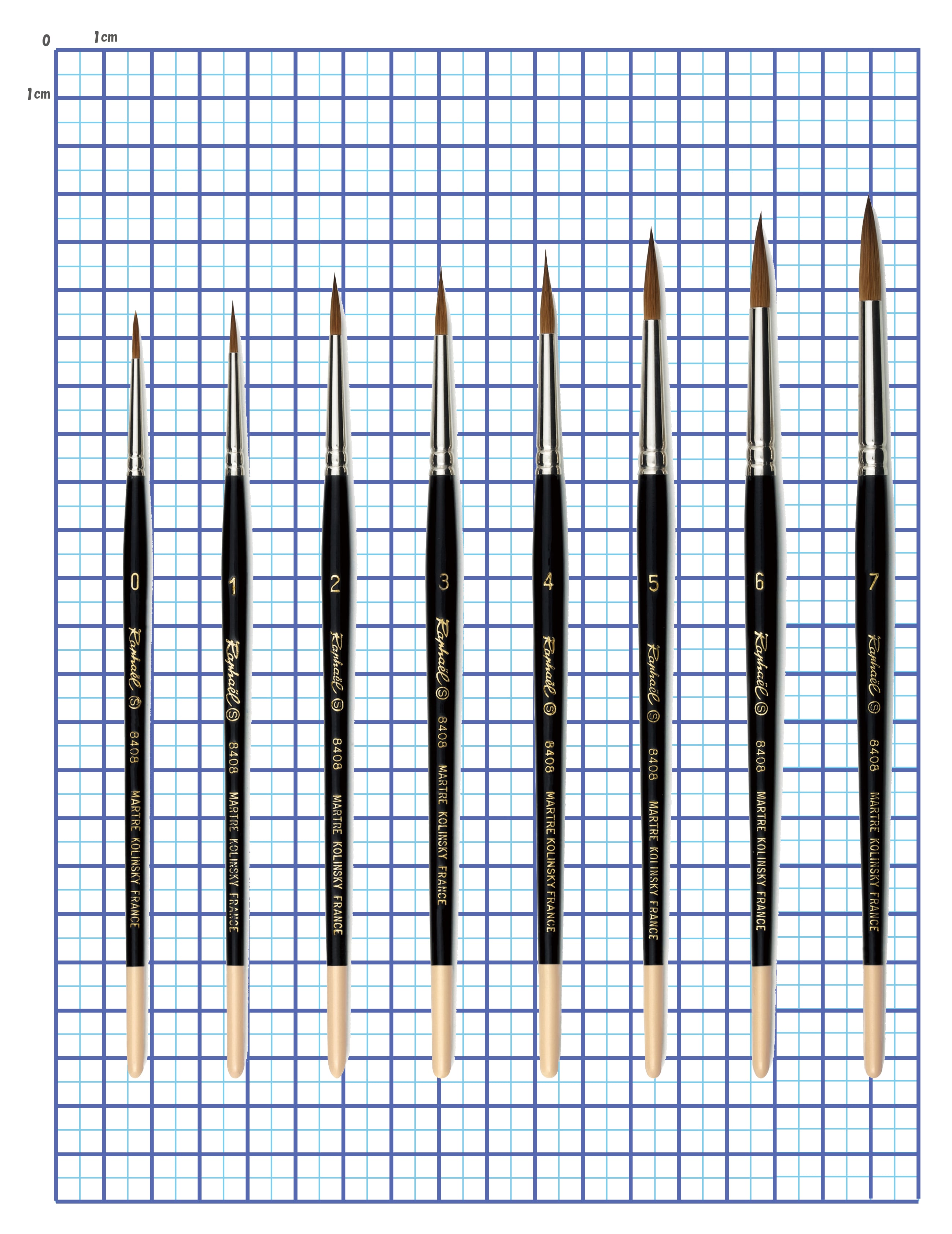 ラファエル 水彩筆 コリンスキー 8408 (丸筆・極細) Raphael ラファエル水彩筆 コリンスキー 8408 (丸筆・極細) 【画材の通販