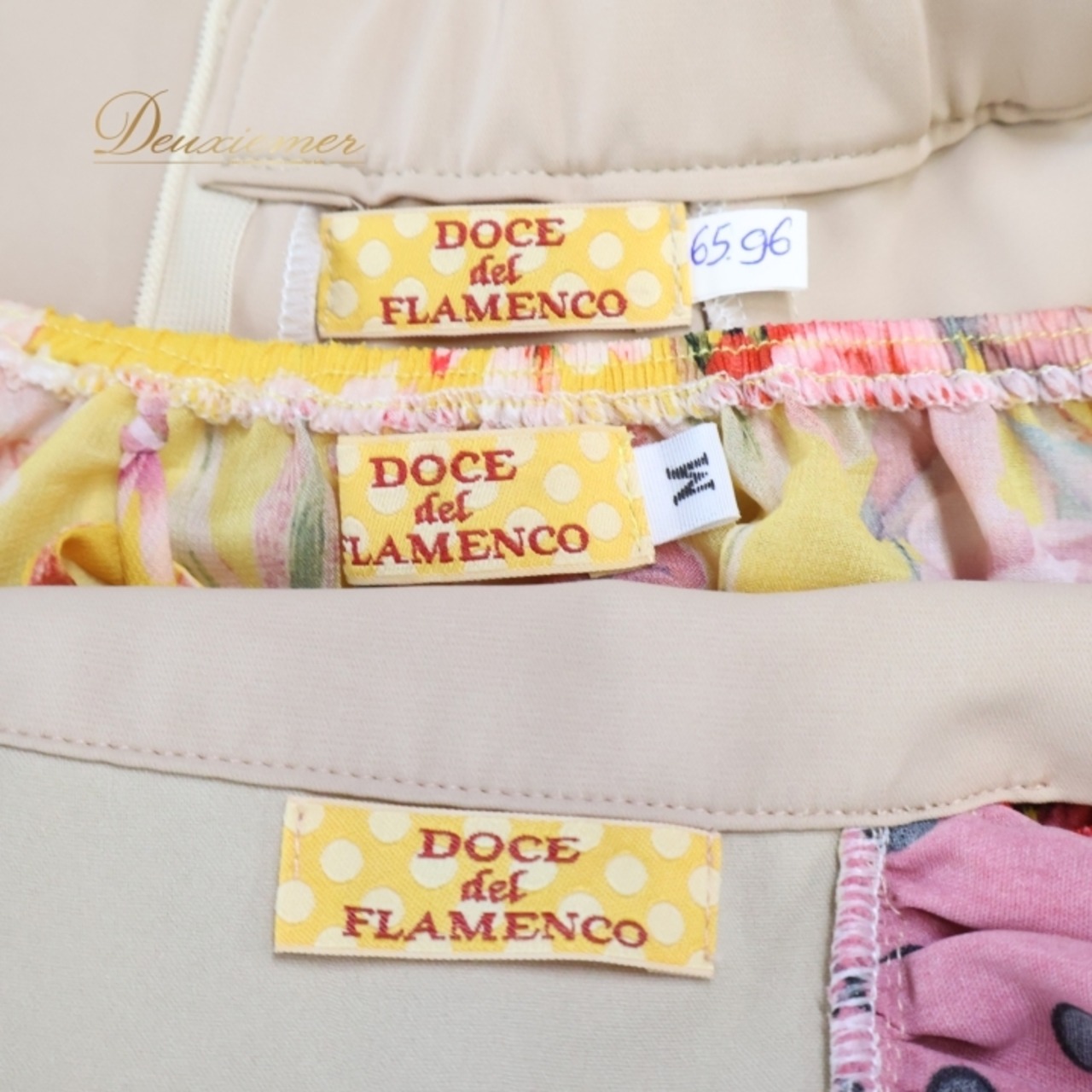 フラメンコ 衣装 ツーピース セットアップ ファルダ トップス エプロン スカート DOCE del FLAMENCO ドセデルフラメンコ ベージュ系 ブラウン系 オレンジ系 ピンク系 ダンス 発表会 ボランテ フリル 水玉 柄 花柄 キュート おしゃれ レディース 可愛い ステージ衣装