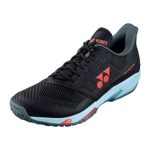 【YONEX】ヨネックス パワークッションアドアクセルW GC ブラック/スカイブルーSHTAAWG