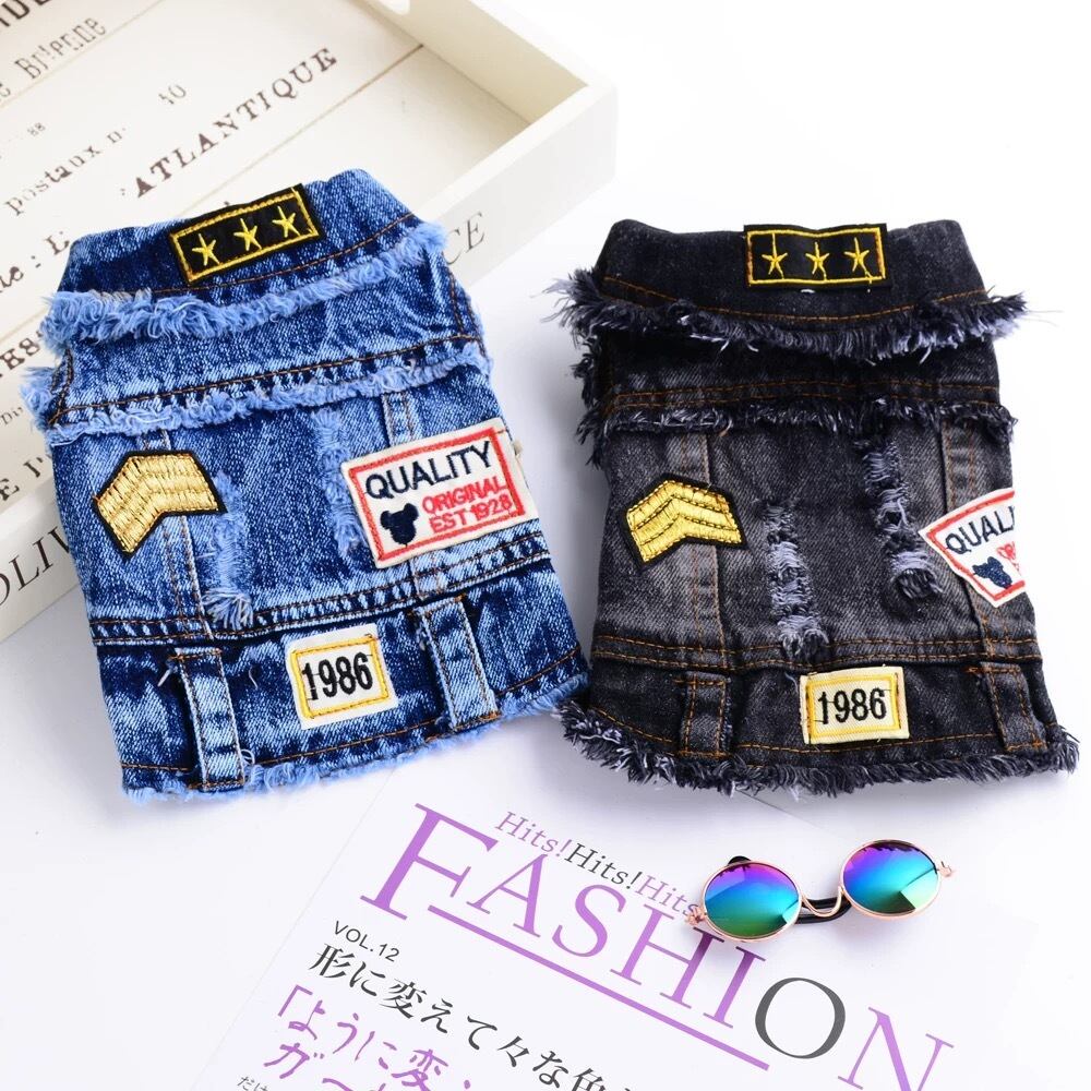 《予約》T0114 ステッチデニムベスト(全2色)