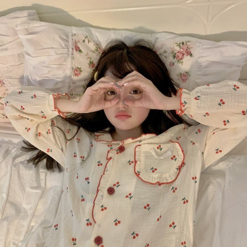 レディーススプリングオータム ロング コットン 大人ガーリー スウィート キュート カジュアル 春物 秋物 ピュア 萌量不足84143134528