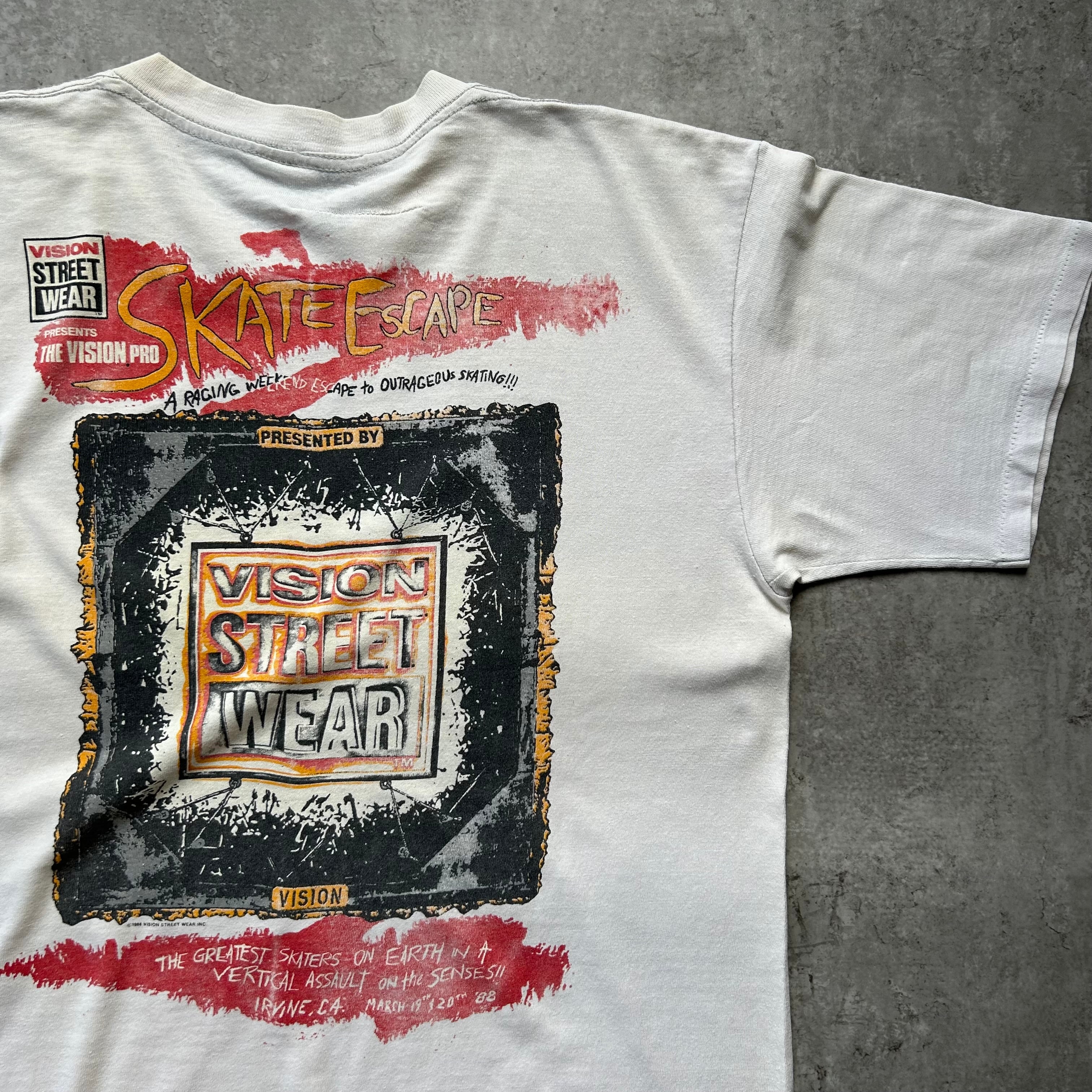 80s vision street wear スカル総柄 ボンバージャケット 【公式通販】
