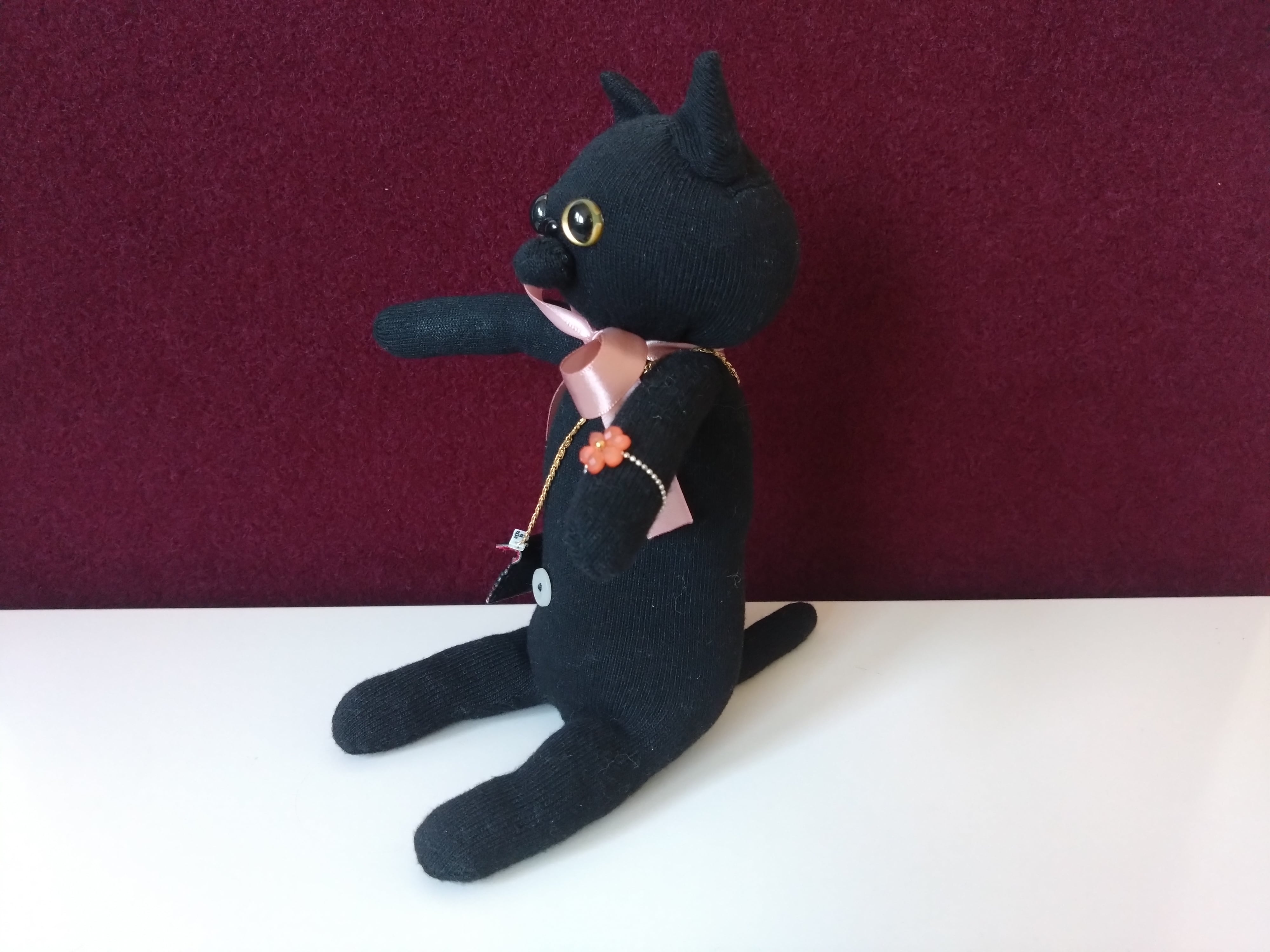 ハンドメイド へそ猫 靴下猫 ソックスキャット ねこのもり | ねこの