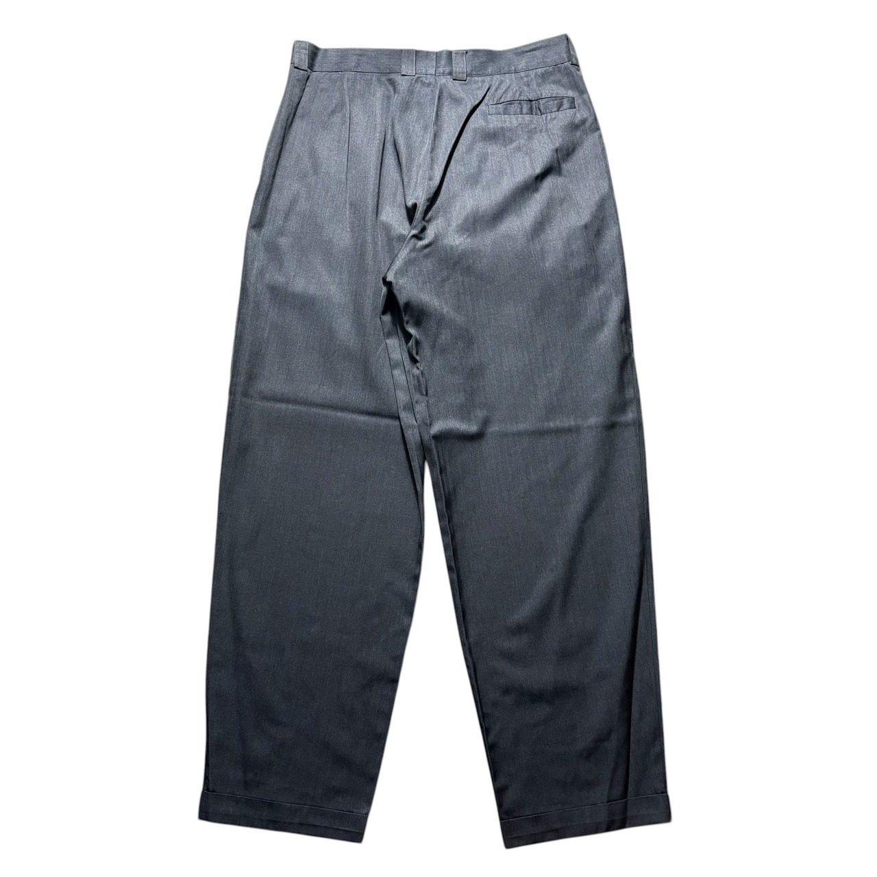 vintage GIANNI VERSACE COUTURE gray silk wide slacks