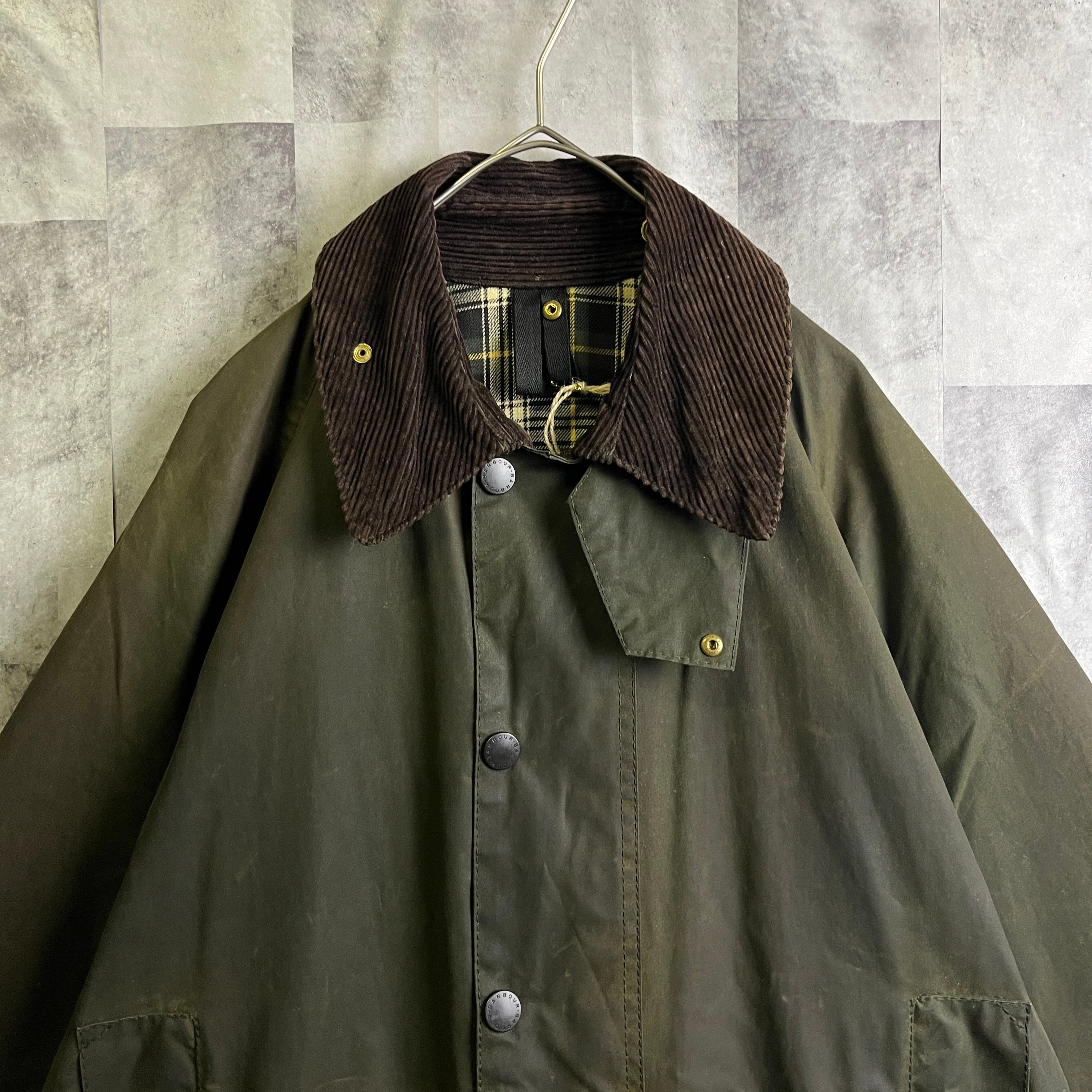 英国製 Barbour バブアー オイルドジャケット BEAUFORT セージ 36 