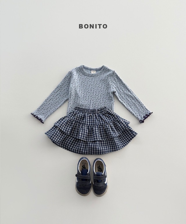 【即納】BONITO / ［junior size］eyelet T