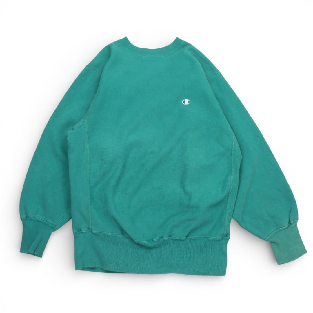 古着 80s USA製 Champion Reverse Weave Warmup Crew Neck Green チャンピオン リバースウィーブ ワームアップ トリコタグ クルーネック tcp118 古着 80s USA製 Champion Reverse Weave Warmup Crew Neck Green