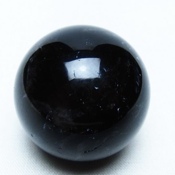 黒水晶 丸玉 34mm モリオン スフィア 置物 一点物 141-8141 | 天然石