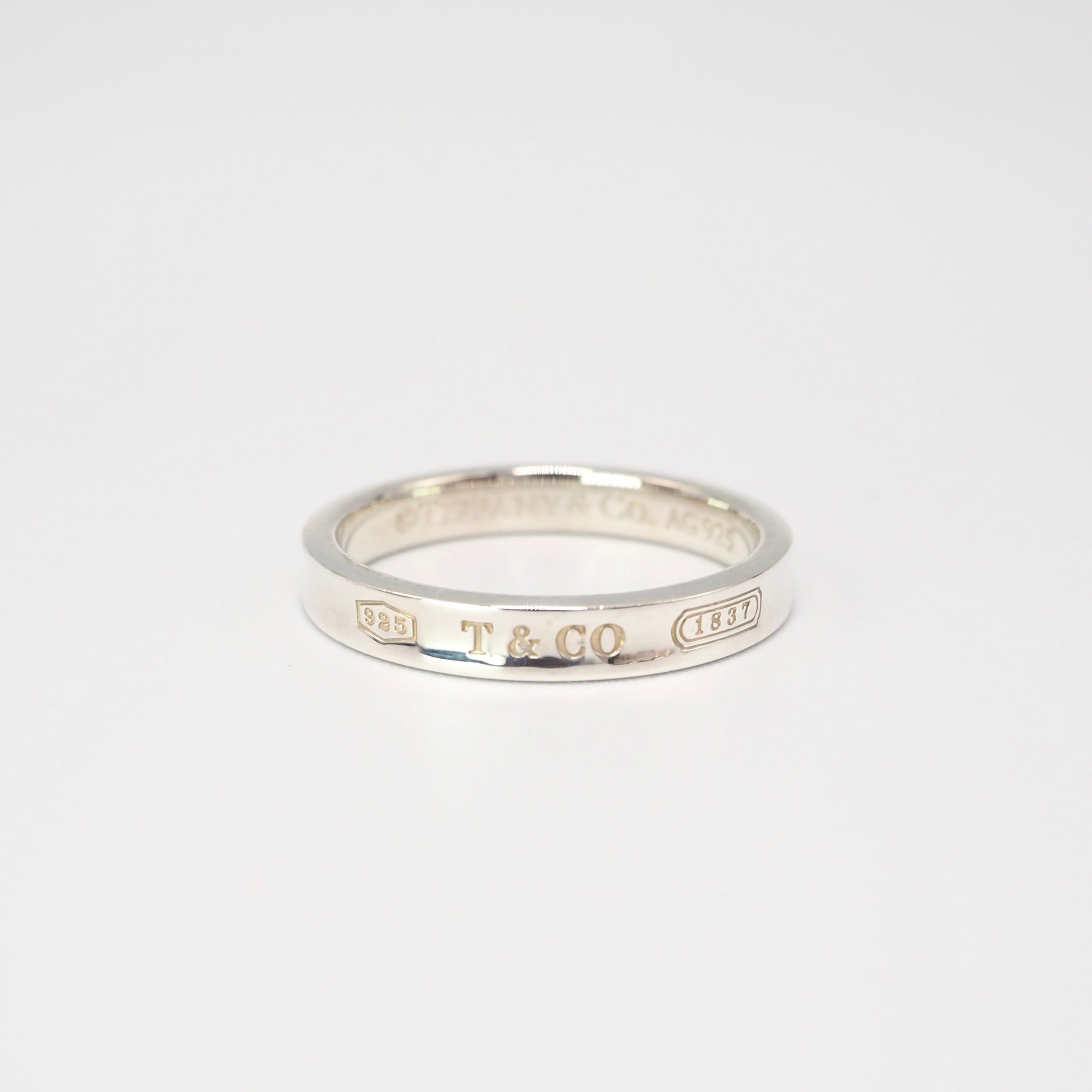 2/9掲載 Tiffany&Co. 約22号 1837 ナロー リング シルバー925 ティファニー