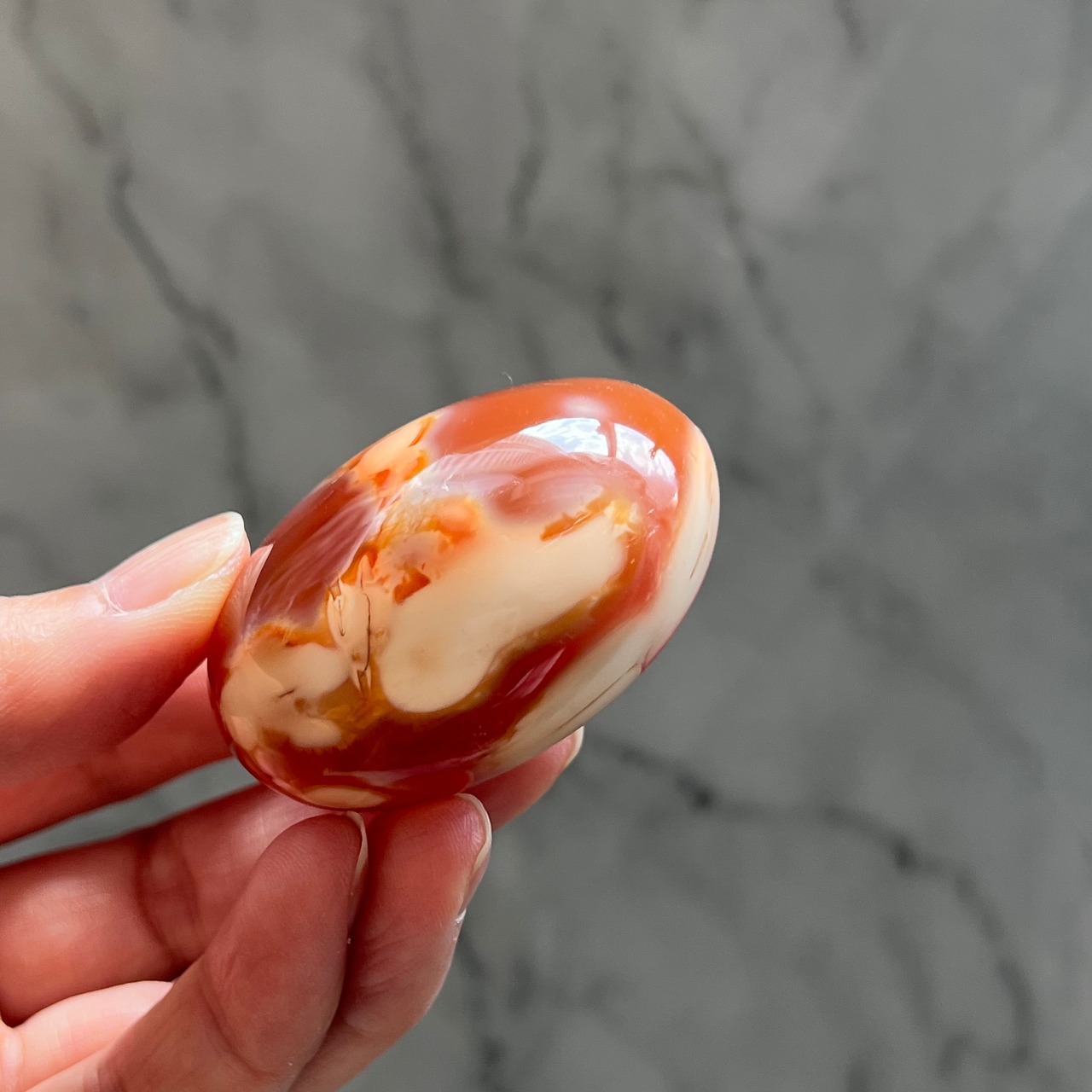 カーネリアンパーム*0503*パーム*天然石インテリア*握り石*置き物