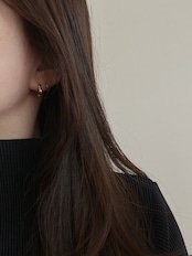 S925 リズムフープピアス