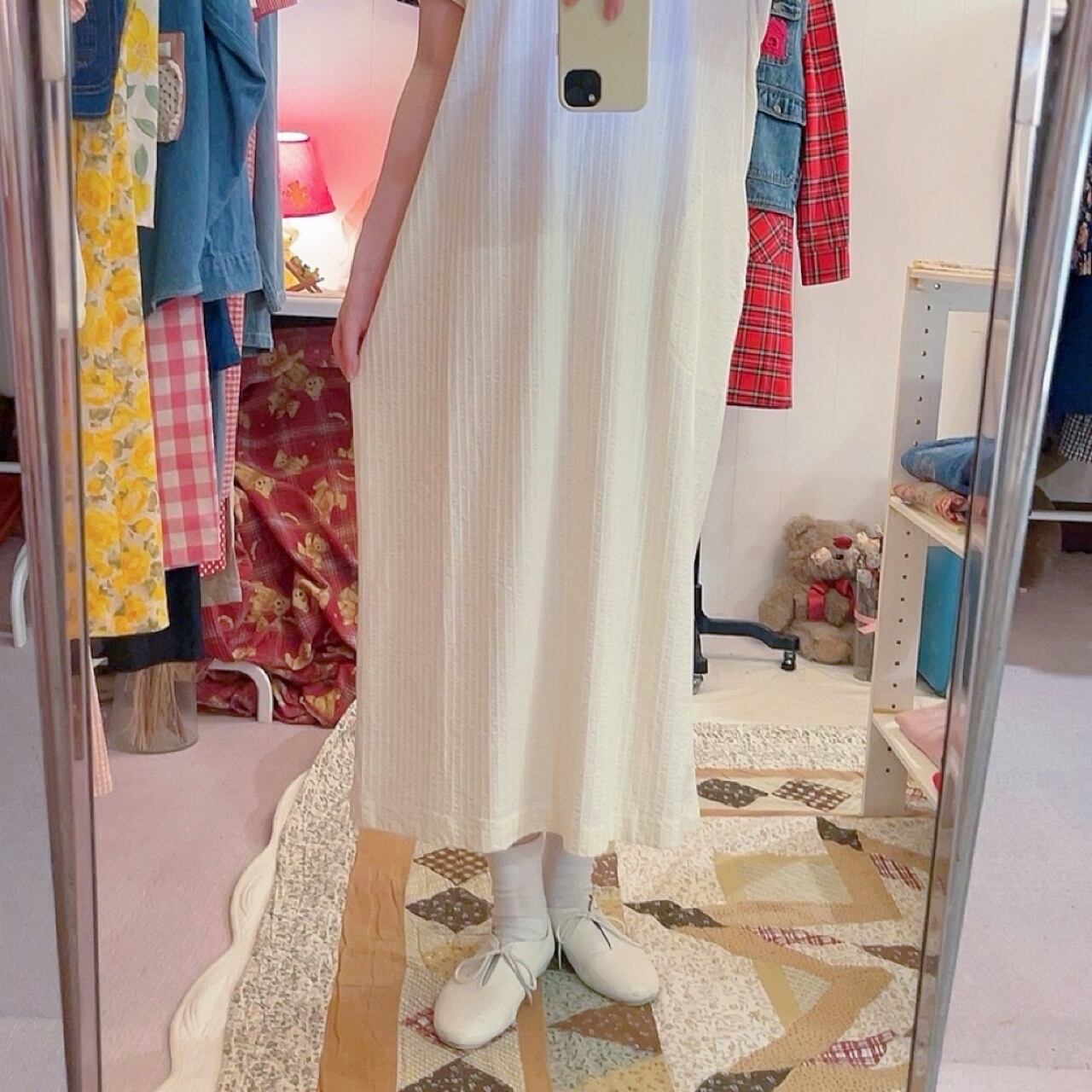 flower pocket neglige one-piece