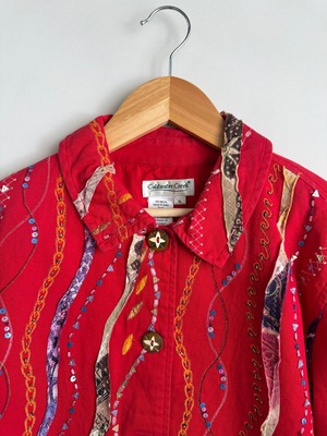 Embellished shirt jacket