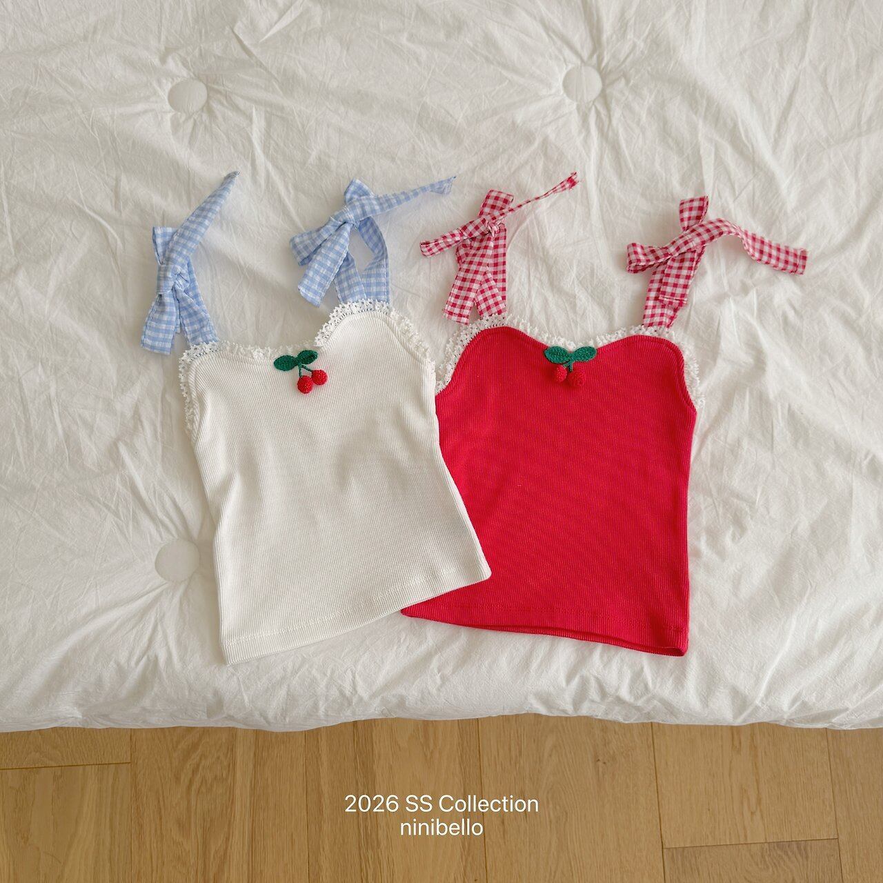 【6/18〆予約】<ninibello> Cherry bonbon tank top