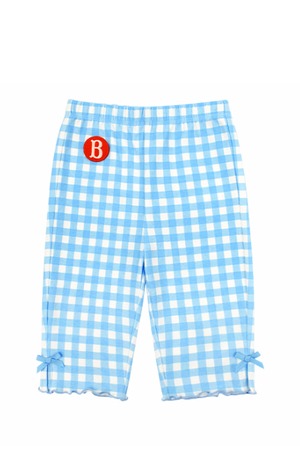 [BEBE DE PINO] All over check ribbon leggings BLUE 正規品 韓国ブランド 韓国ファッション 韓国代行 韓国通販 ベベドピノ bebedepino 日本 店舗 韓国 子供服