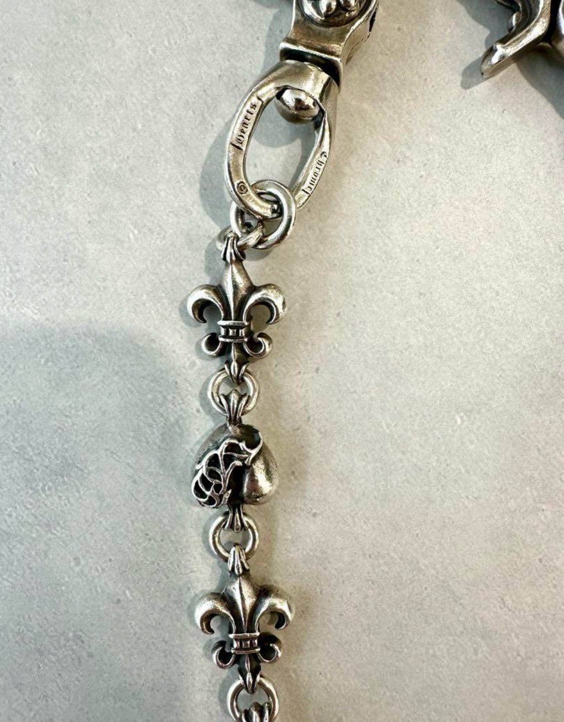 CHROME HEARTS クロムハーツ BSフレアハート 2クリップ ウォレット