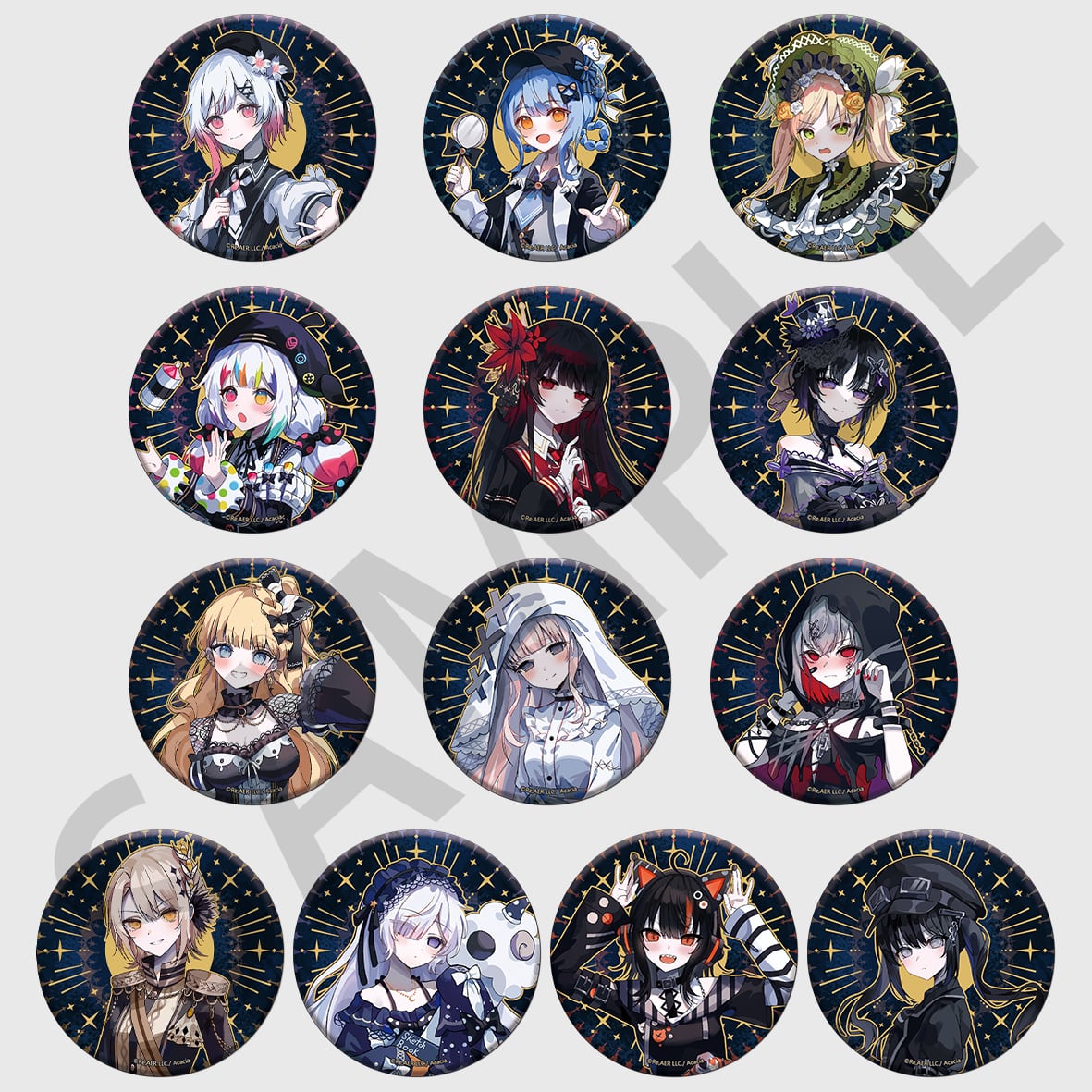 ギルガメッシュ 十二支 缶バッジ アクリル セット グリッター缶バッジ（1個）（全13種よりランダム） | Acacia公式