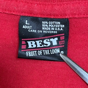 【FRUIT OF THE LOOM】90s USA製 Tシャツ シングルステッチ IRONMAN 1995 アイアンマンレース 企業ロゴ ビンテージ 半袖 US古着