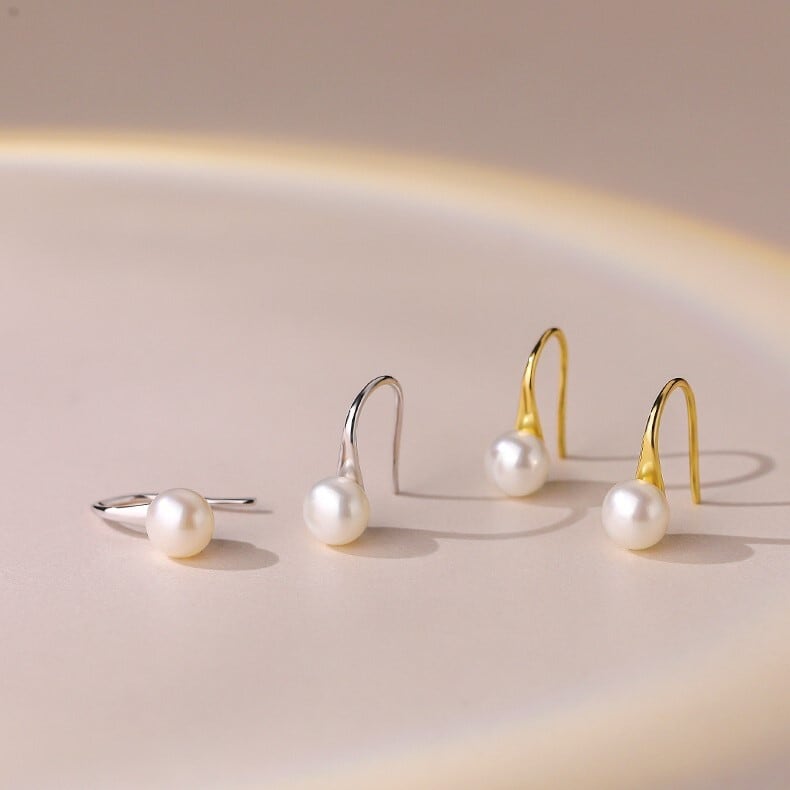 High Heel Pearl S925 Sterling Silver Pierce