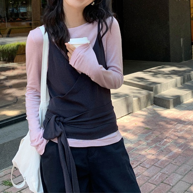 【2-piece】bustier & cut and sew J00007