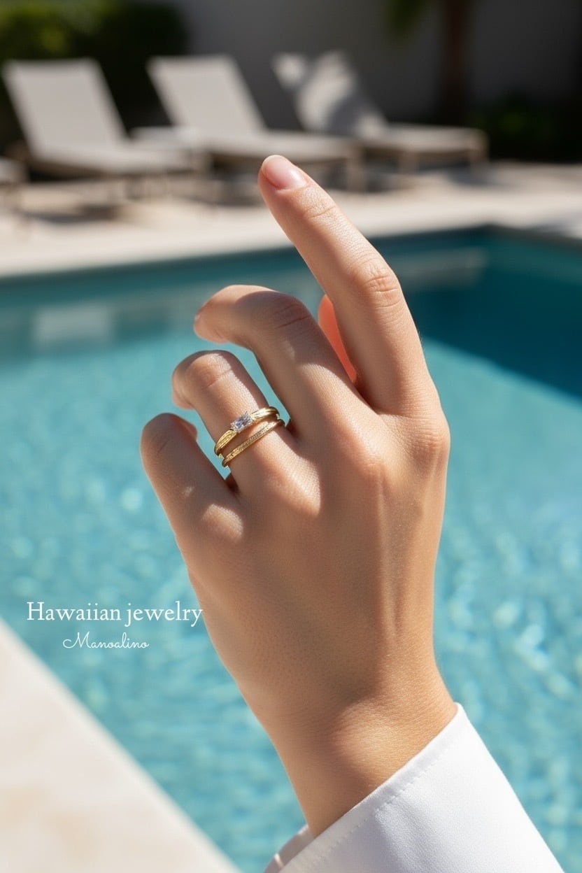 手彫り】2mm ring Hawaiian jewelry(2mmリング、指輪ハワイアン