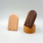 【木製 インテリア スマホ周辺機器】クルミ材 無垢材 デスクトップ スマホスタンド シンプル ユニバーサルデザイン タブレットスタンド おしゃれ 省スペース コンパクト ブラウン 3種類