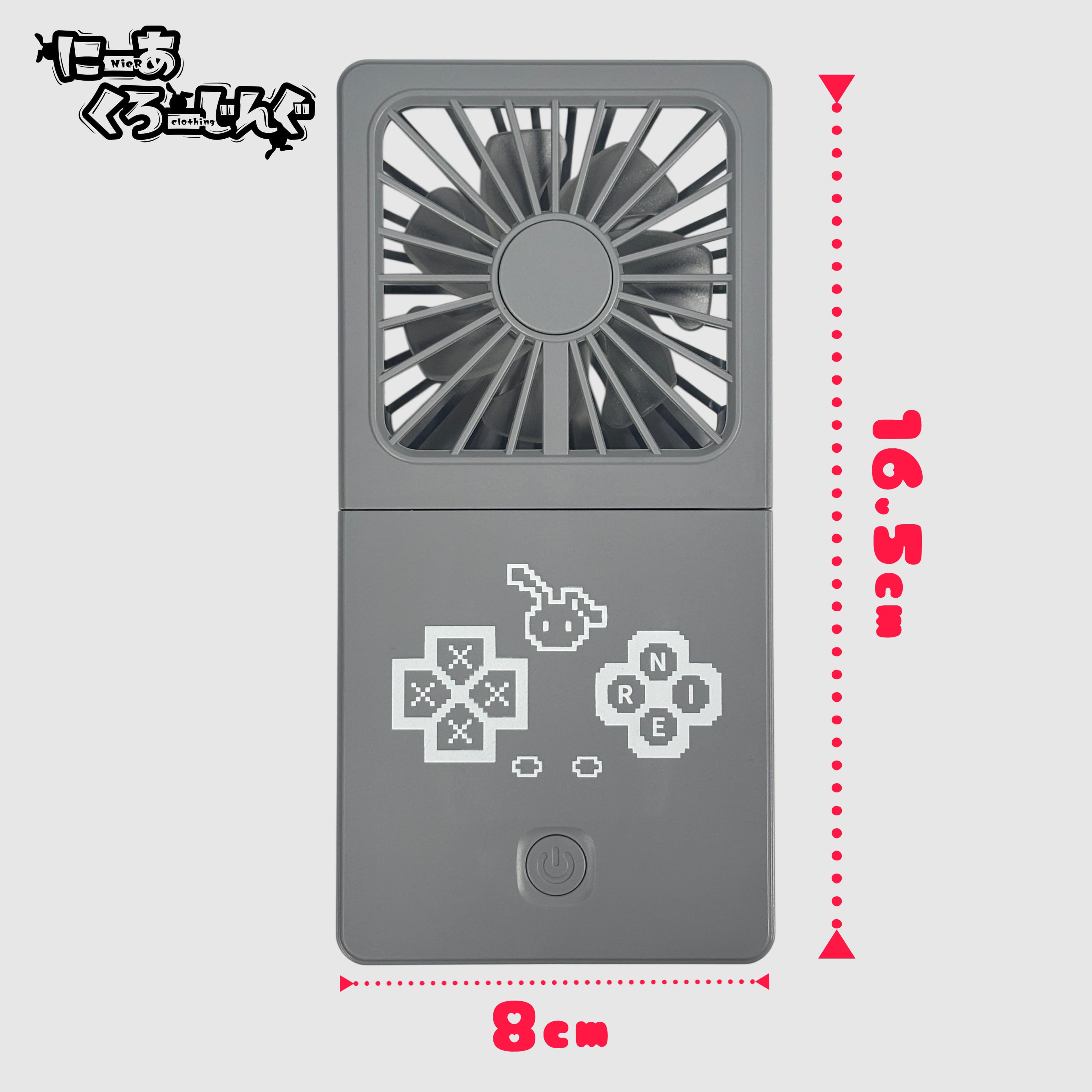 3WAY SQUARE HANDY FAN【GRAY】 | NIER CLOTHING