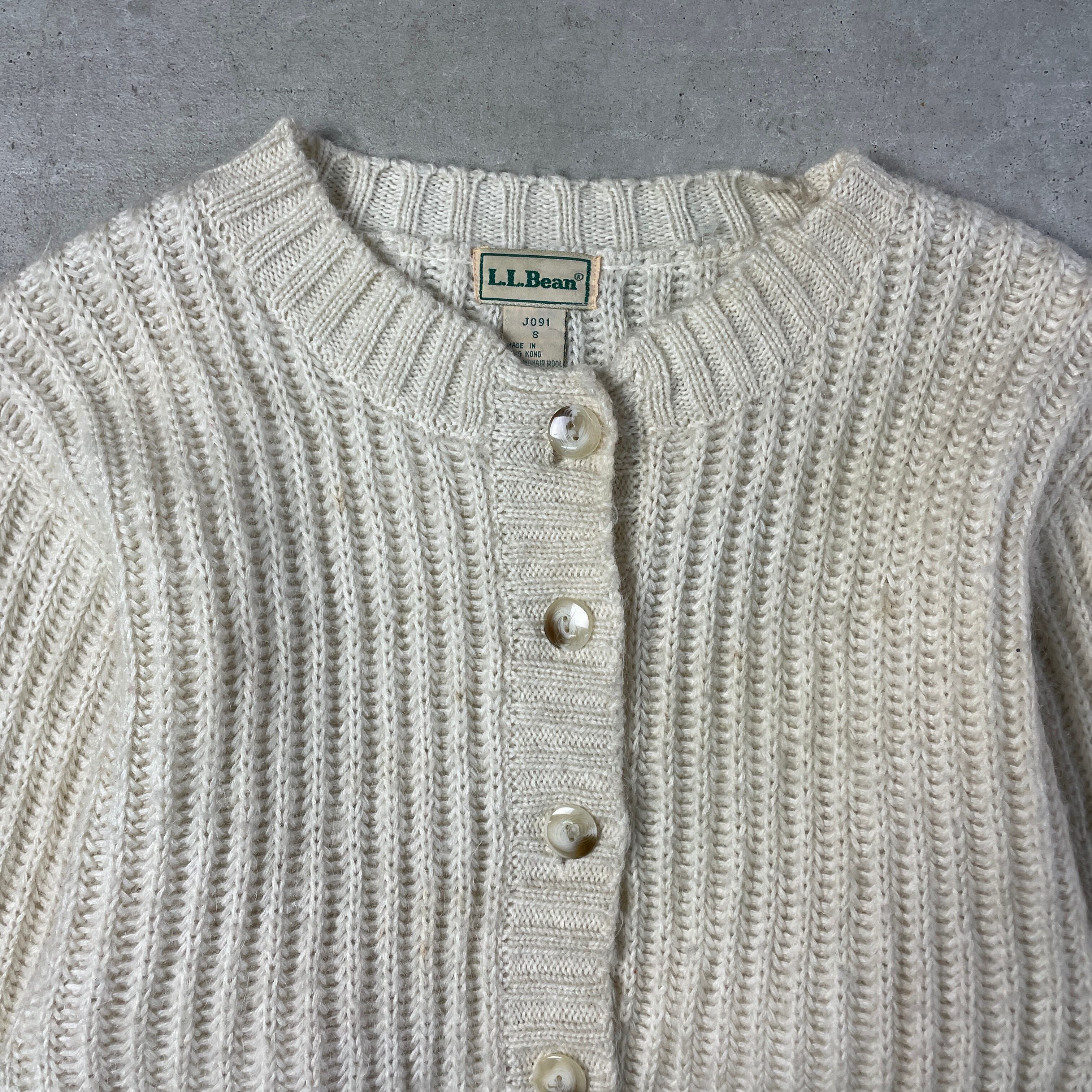 80年代 L.L.Bean エルエルビーン モヘア混 ショート丈 ニット  