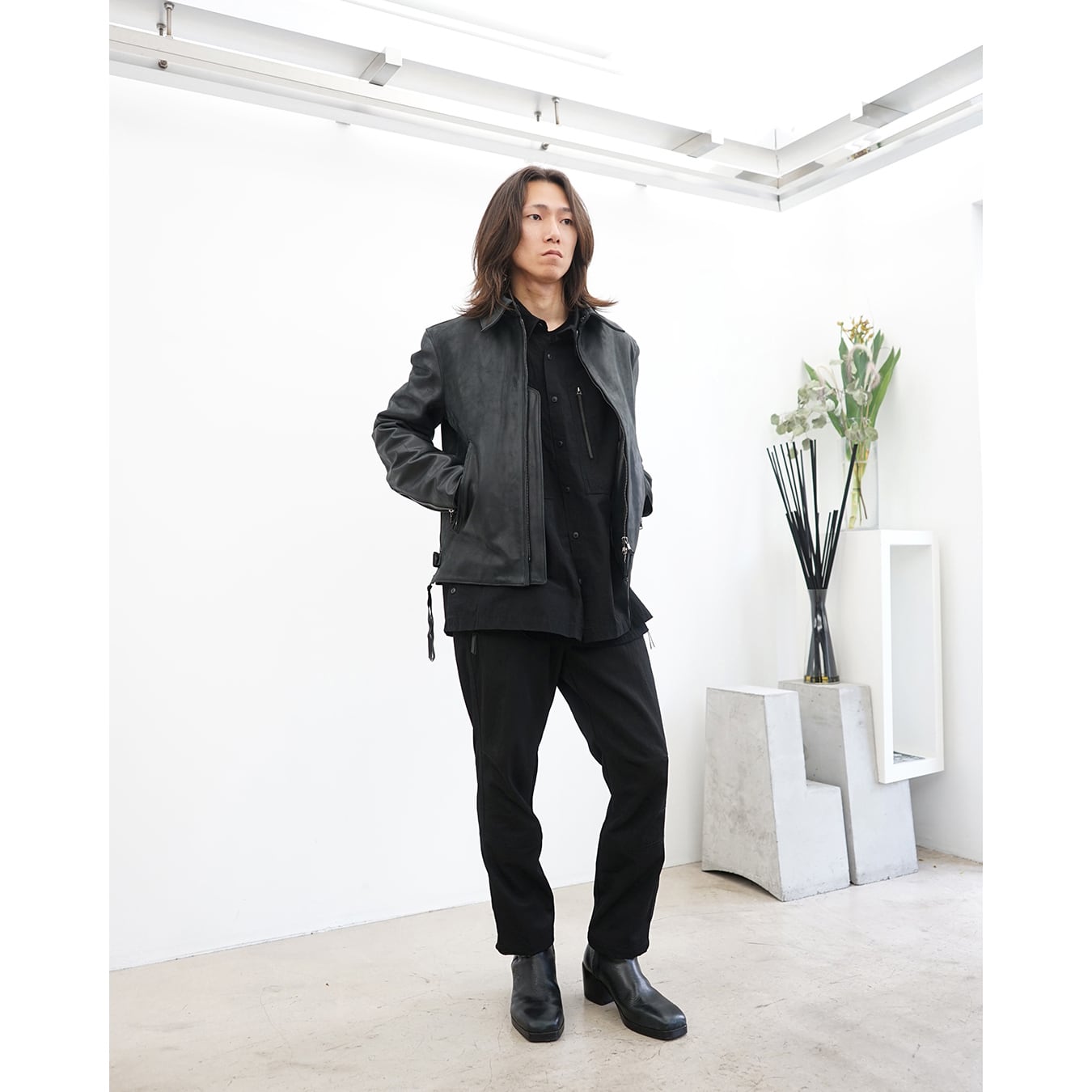 The Viridi-anne] (ザヴィリディアン) VI-3895-04 NYLON/WOOL TWILL