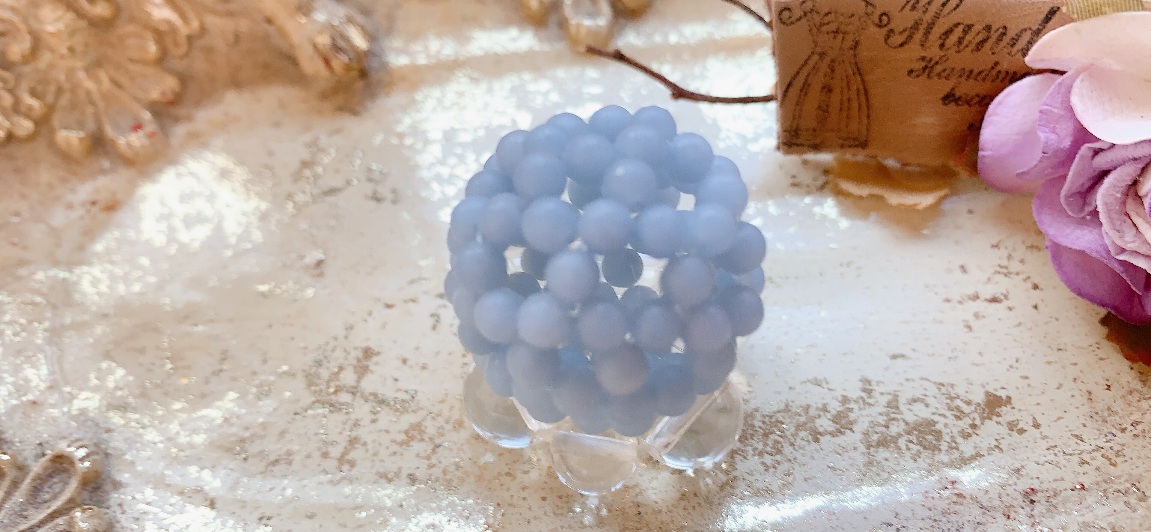 神聖幾何学フラーレン 神聖幾何学フラーレン4mm(エンジェライトAAA） | R's