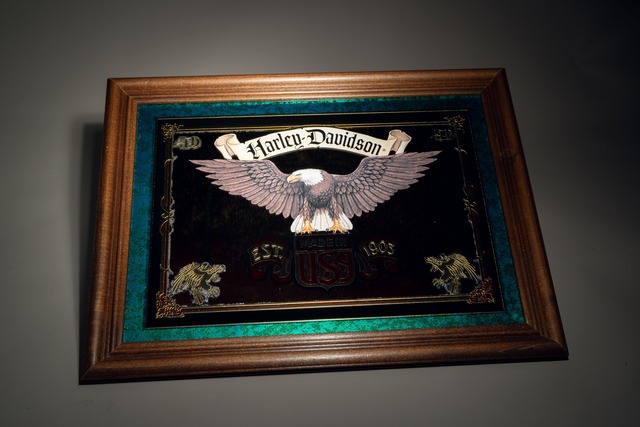 Official Harley Davidson Vintage Mirror Sign
