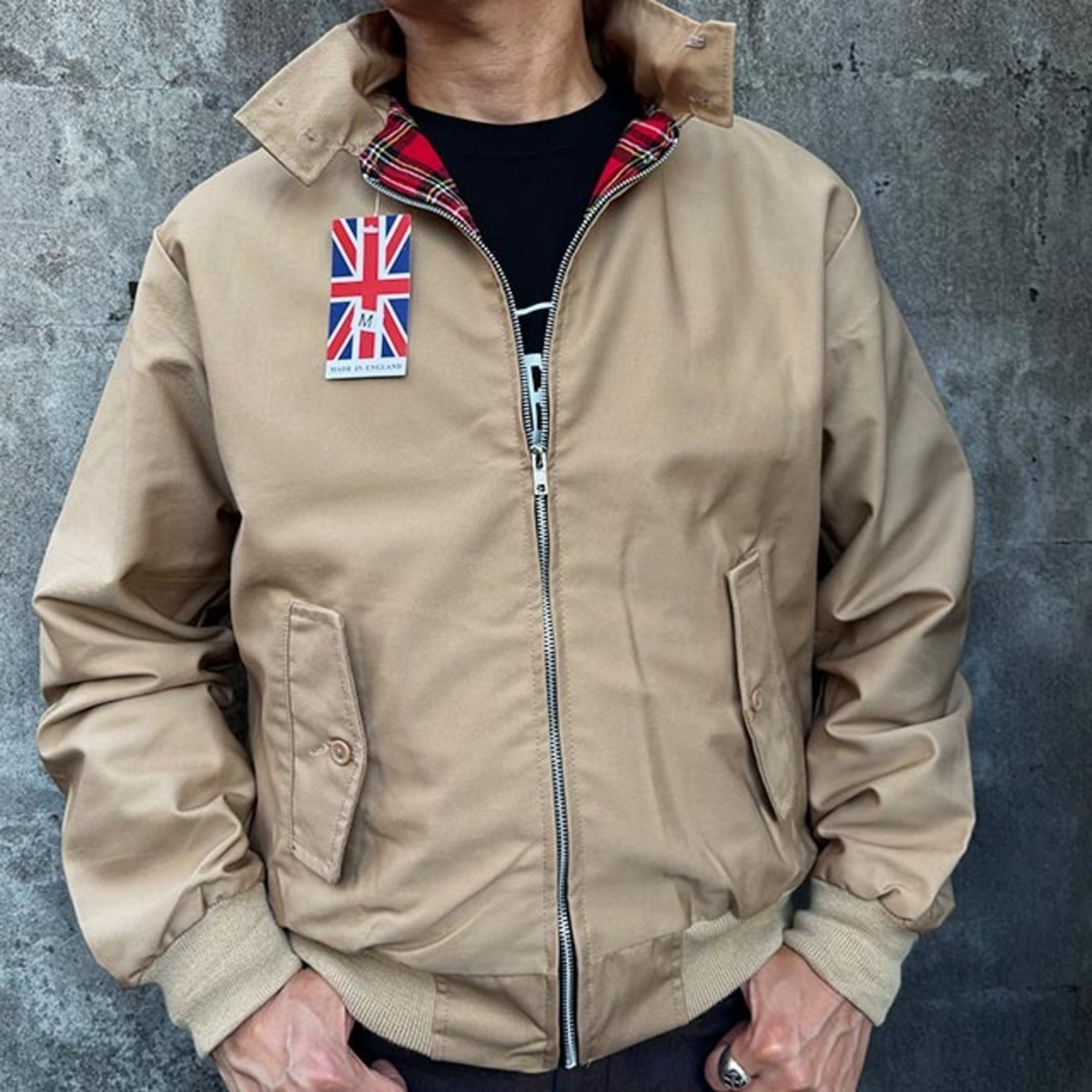 HARRINGTON JACKET MADE IN ENGLAND CAMEL | NEVERTRUST