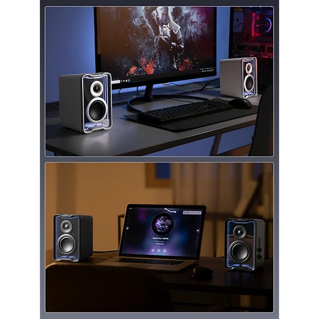 Edifier QR30 スピーカー Bluetooth5.4 PCスピーカー 小型 30W マルチ