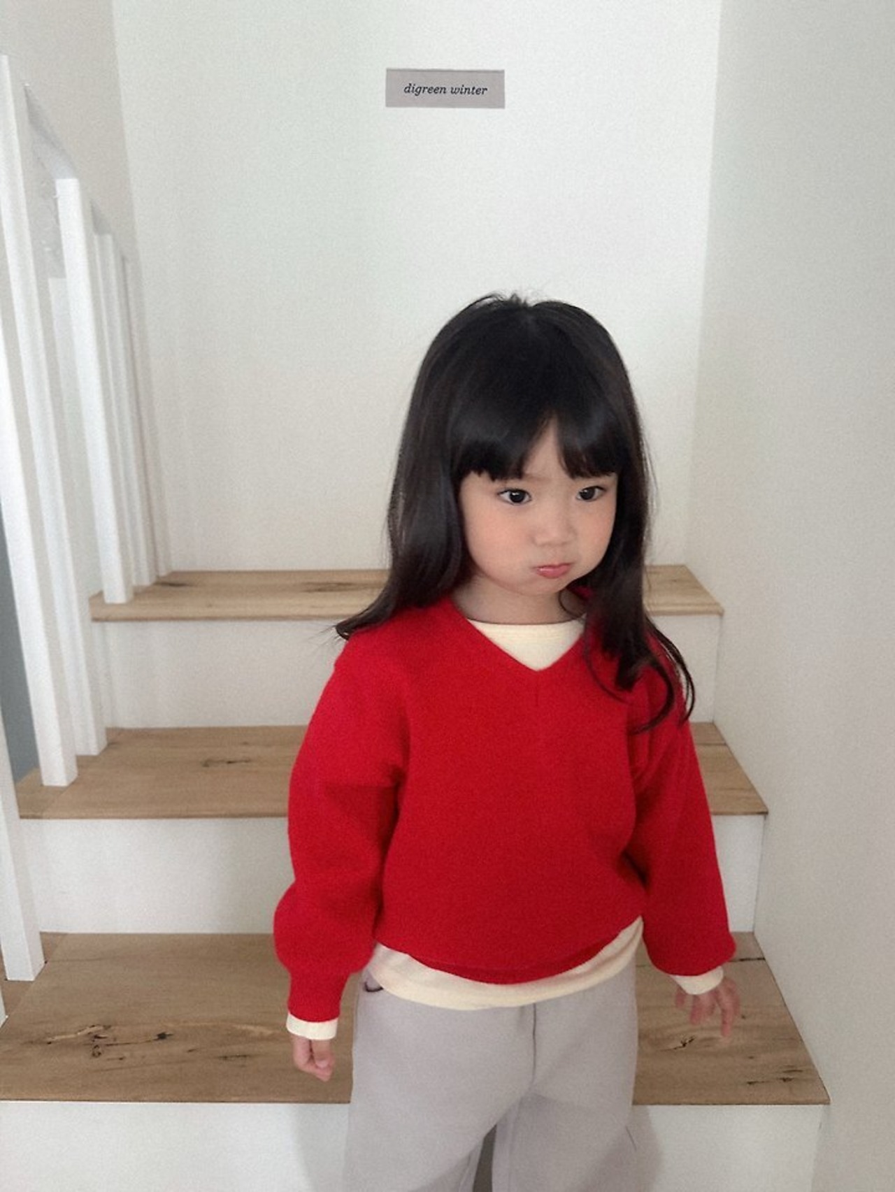 〖取寄〗韓国子供服 / 26winter / Digreen / コージーVネックニット / キッズ / 冬服 *S~2XL*
