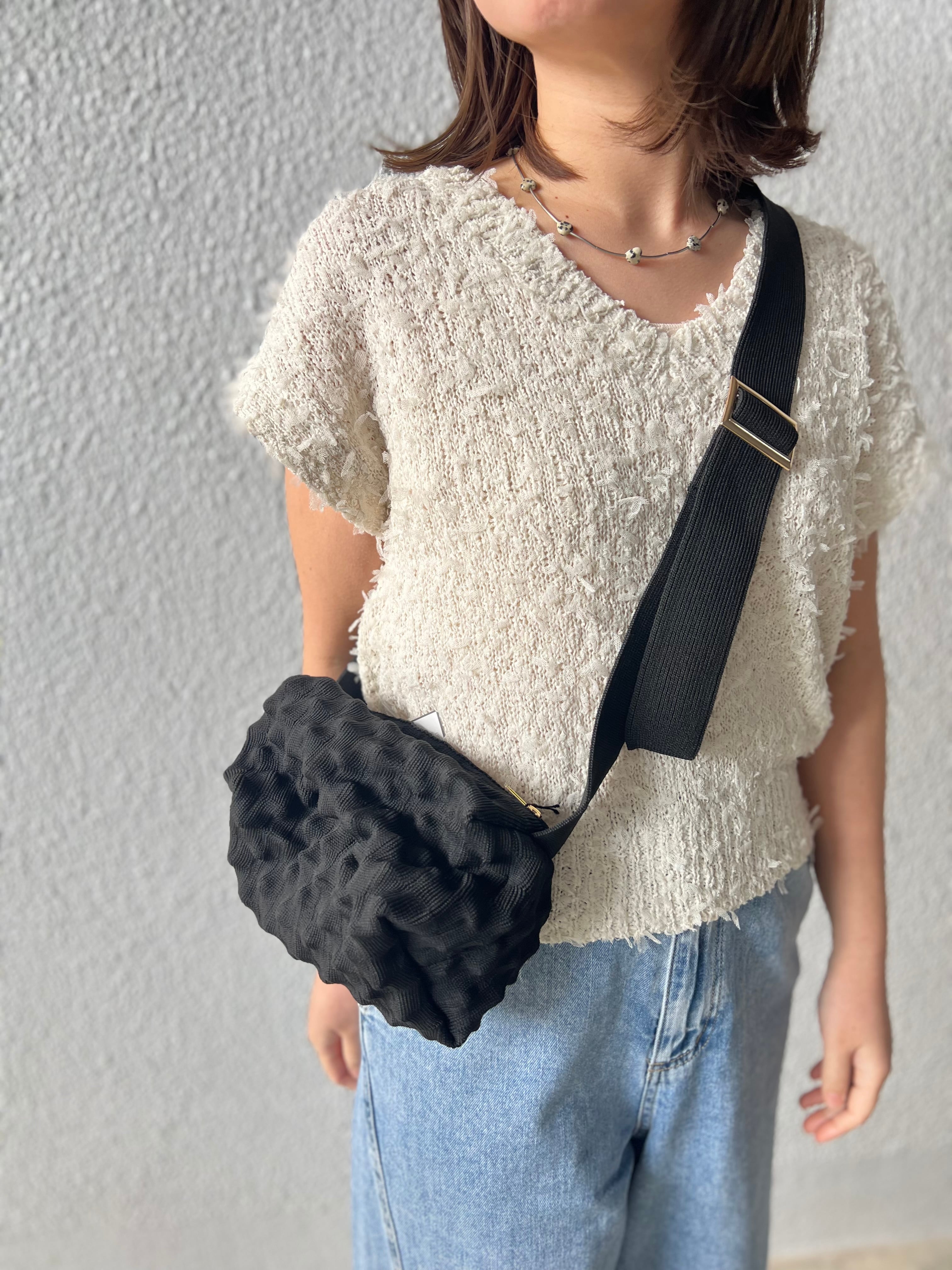 【SELECT】エンボススクエアミニショルダーbag　17-0673