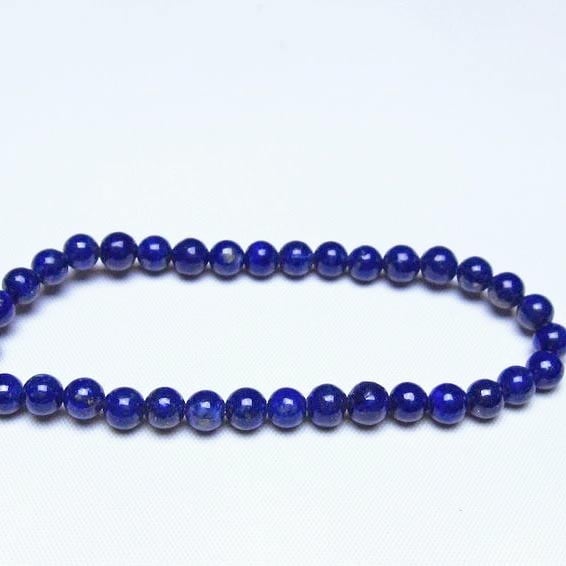ラピスラズリ ブレスレット 5mm 一点物 メール便可 [M便 1/10] 111-48509