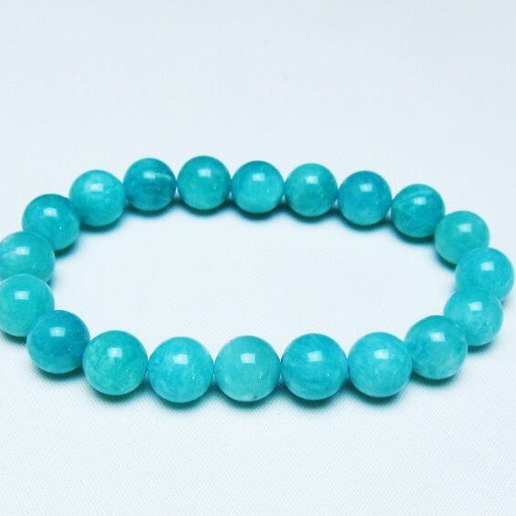アマゾナイト ブレスレット 10mm 一点物 メール便可 [M便 1/10] 111-47765